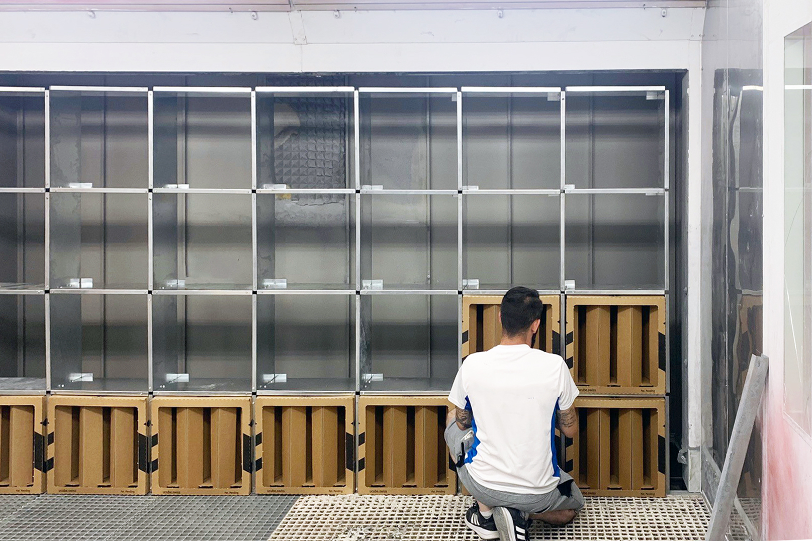 How install a cube filter in your spray booth? Aerem